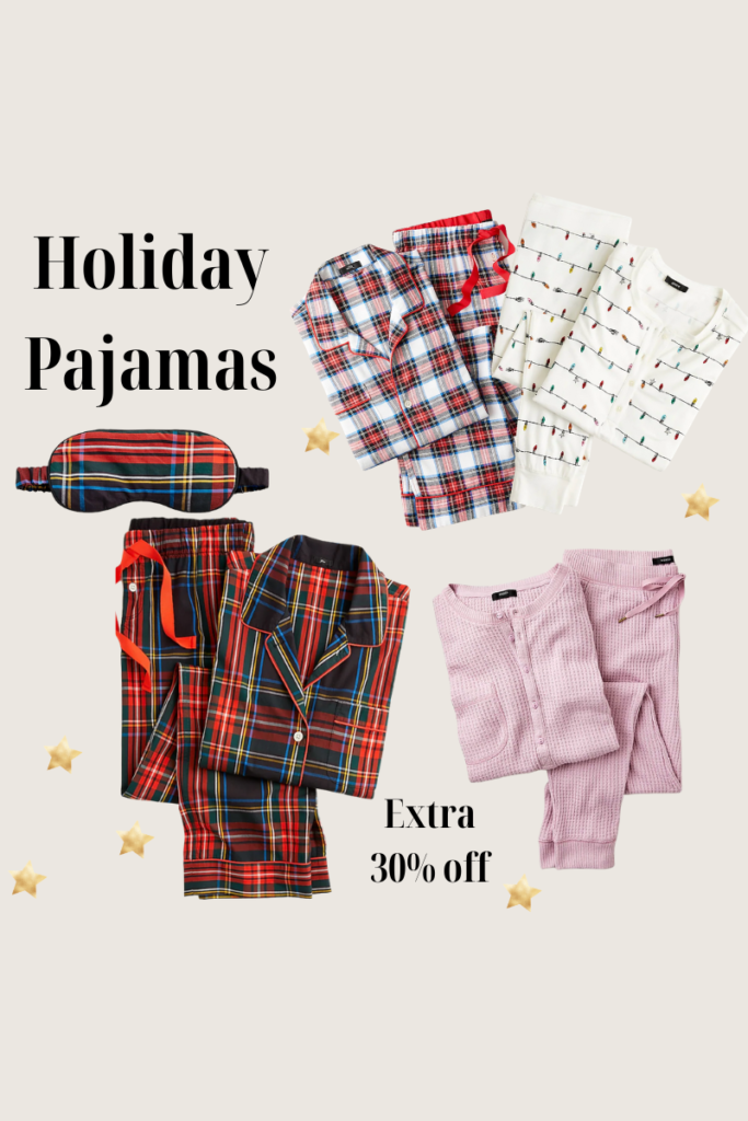 cozy holiday pajamas