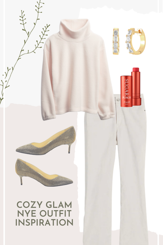 cozy glam nye outfit 