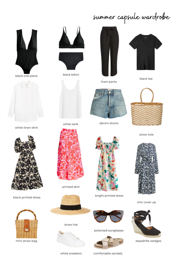 summer capsule wardrobe overview