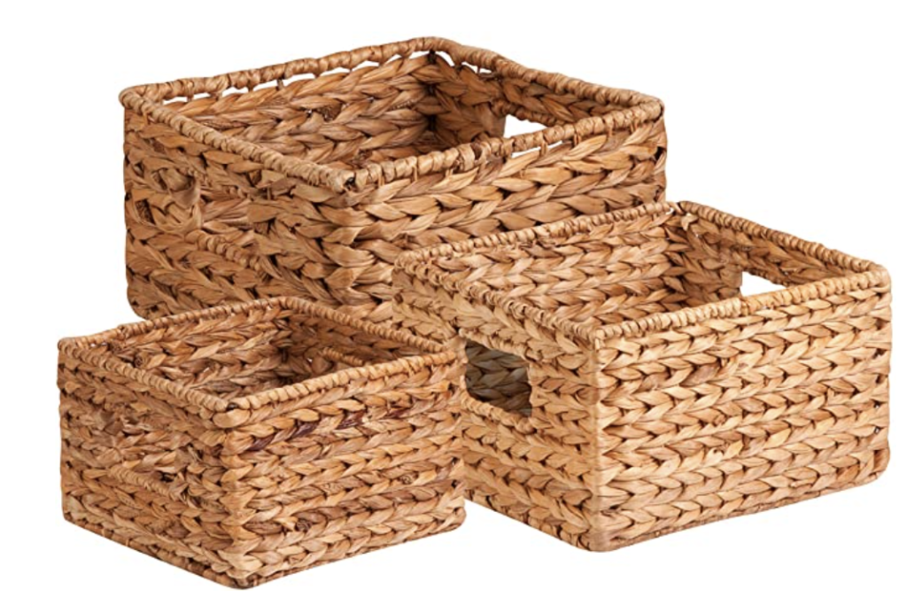 Braided storage basket