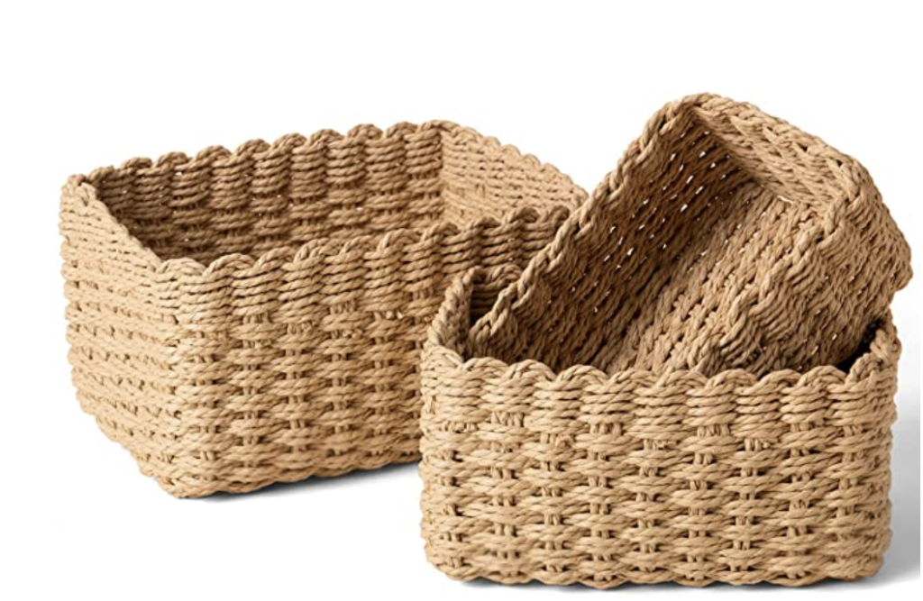 Scalloped Storage Baskets