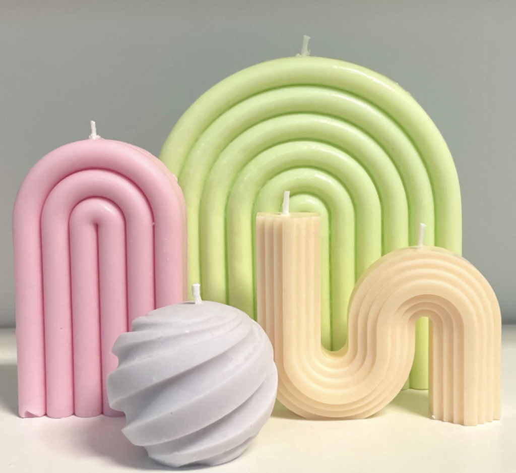 pastel candle