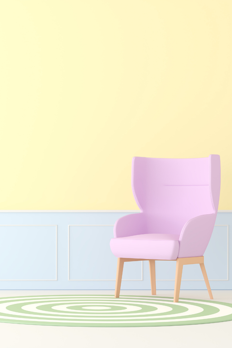 Danish pastel living room inspo